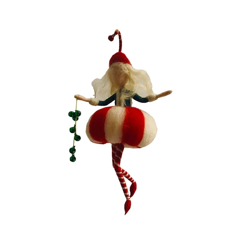 

Needle Felting Kit for Beginners Clown Elf Designs, Gift for Mom, Felting Mat, Felting Needles, Video Manual, Height 10cm (4")