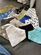 Civarua-Baberos de algodón orgánico para bebés, Bandana para recién nacidos, Baberos Súper suaves, 100%, 8 Uds.