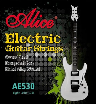 

Ae530l 532 electric guitar string kit, nickel, 10-46 [12] Alice