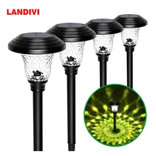 

LANDIVI Solar Lawn Lamps Outdoor Waterproof Garden Light for Villa Yard Path Gazebo Buried Lights Garden Decoration Pathway Lamp