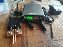 MinderRC-Mini soldador por puntos de 9 engranajes, máquina de soldadura por puntos, con bolígrafo de soldadura Extra de una sola mano, placa de níquel, batería 18650