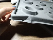 Tablero de cuentas aterciopeladas para fabricación de joyas, bandeja organizadora de Diseño Artesanal, accesorios de herramienta de medición, color gris