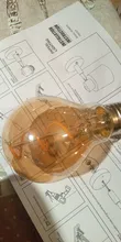 Light-Bulb Edison-Lamp Filament Spiral G95 G125 T225 Retro Led Yellow Vintage ST64 220V