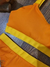 Riseado-Conjunto de Bikinis con aumento para mujer, bañador Sexy de cintura alta, traje de baño de retales, trajes de baño acanalados, ropa de playa para verano 2021