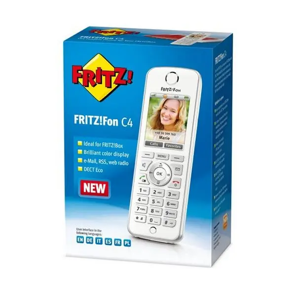 Беспроводной телефон Fritz! Фон C4 белый