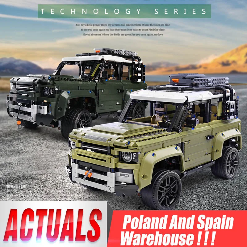 Technic Автомобильная игрушка совместимая 93018 Land Rover Defender набор Сборная модель