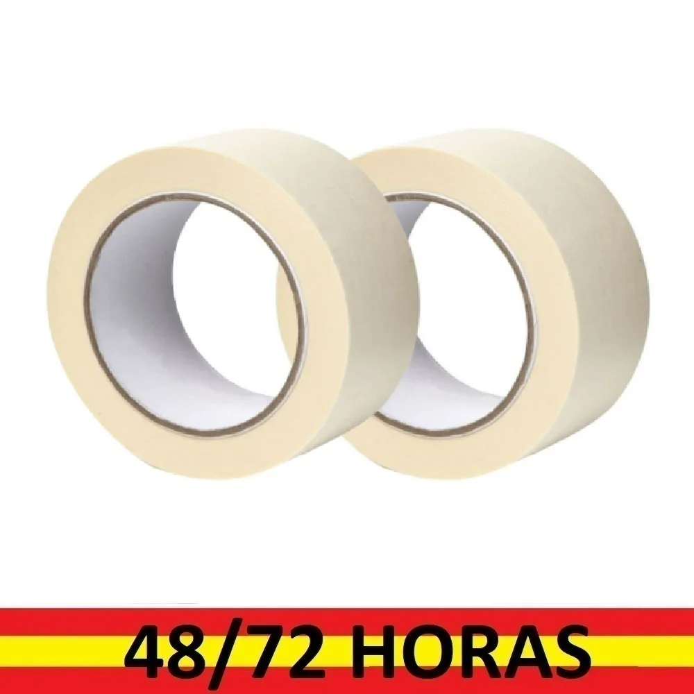 Cinta De Carrocero Con Film Protector Transparente - 140 Cm X 20 M, Para Pintar Y Cubrir Muebles