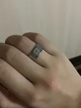 Letdiffy-anillo de acero inoxidable con letras cruzadas para hombre, sortija de oración de Biblia español, nunca se decolora, anillos con letras