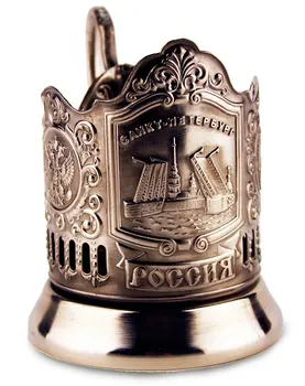 

Glass holder St. Petersburg, nickel-plated