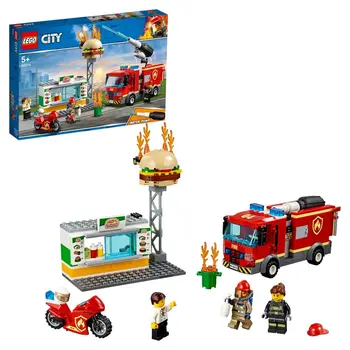 

Designer Lego city 60214 fire in burger cafe