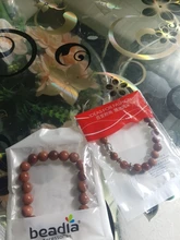 Pulsera con cuentas de arena dorada para mujer y hombre, abalorio con cuentas naturales de 6mm, 8mm y 10mm, el mejor regalo para Amiga