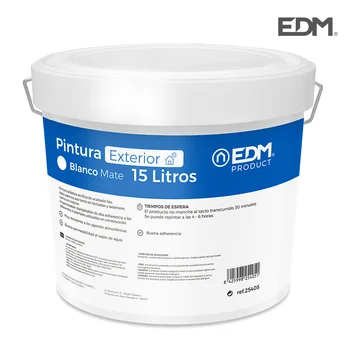 

INTERIOR matt plastic paint/white EXTERIOR 15L EDM