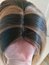 NNZES-Peluca de cabello sintético para mujeres negras, pelo largo recto de 24 y 30 pulgadas, Color marrón oscuro y Rubio, mezclado