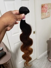 T1B/4/30 rubia ombre pelo humano ofertas de extensiones de la onda del cuerpo de mechones no remy extensiones de cabello brasileño peruano extensiones de pelo ondulado mechones