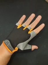 Guantes de ciclismo para deportes al aire libre, protectores de mano en malla, transpirables, accesorios de bicicleta antideslizantes, cubre la mitad de los dedos