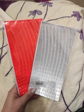 1 paquete de bicicleta reflector 21cm x 8cm fluorescente bicicleta pegatina bicicleta ciclismo de llanta de rueda de pegatinas reflectantes de etiqueta