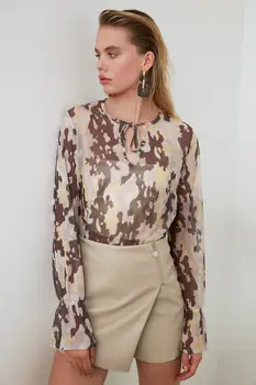 

Trendyol Pattern Gauze Knitted Blouse TWOAW21BZ0251
