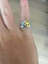 Anillo de plata de primera ley con forma de cara sonriente para mujer, sortija, plata esterlina, estilo tibetano, Vintage, gótico, dorado, gran oferta