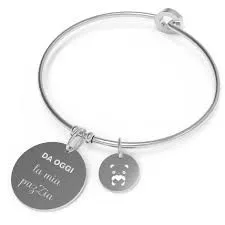 

10 Good Propositi Woman Bracelet Bangle Jewelry Medal Trendy item No. B5279