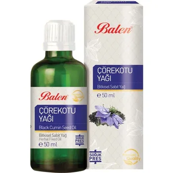 

Balen Nigella Oil (Black Cumin) Oil 50 ml (100% Pure Cold Press)