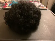 DIFEI Puff Afro rizado moño Peluca de cola de caballo de Afro corto rizado cola de caballo en el Clip moño de pelo sintético piezas de cabello