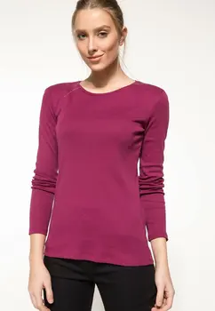 

DeFacto Women Fashion Long Sleeve T-Shirt Autumn Female Casual O-neck Pure Color Pullover Ladies Slim Comfort Tops- I2961AZ18SP