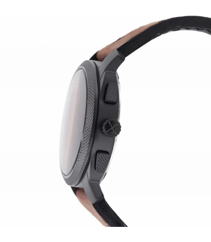 Часы FOSSIL CHRONO из нержавеющей стали с кожаным кварцем FS4656