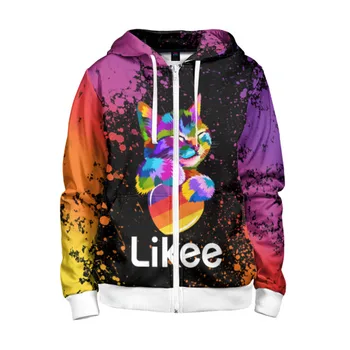 

Children's sweatshirt 3D with zipper likee (like video)