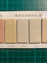 Juego de 6 colores bonitos, novedad, notas recordatorias adhesivas, pegatinas de índice, marcador de página, pegatina de bandera, suministros de papelería de oficina escolar