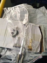 Grifo de lavabo con doble orificio de 1/4 pulgadas, filtro de agua potable de ósmosis inversa cromada, para baño y cocina, rotación de 360 °