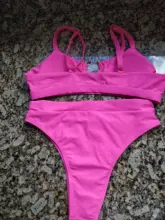 Swimsuit Women Bikini-Set High-Waist NEW V1712G 11-Colors Cut-Out