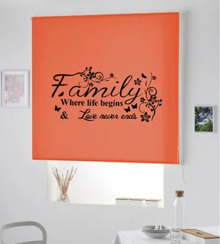 

Blind Iroa roll with phrases/Family! ROLLER BLINDS TRANSLUCENT! (ORANGE 100X175)