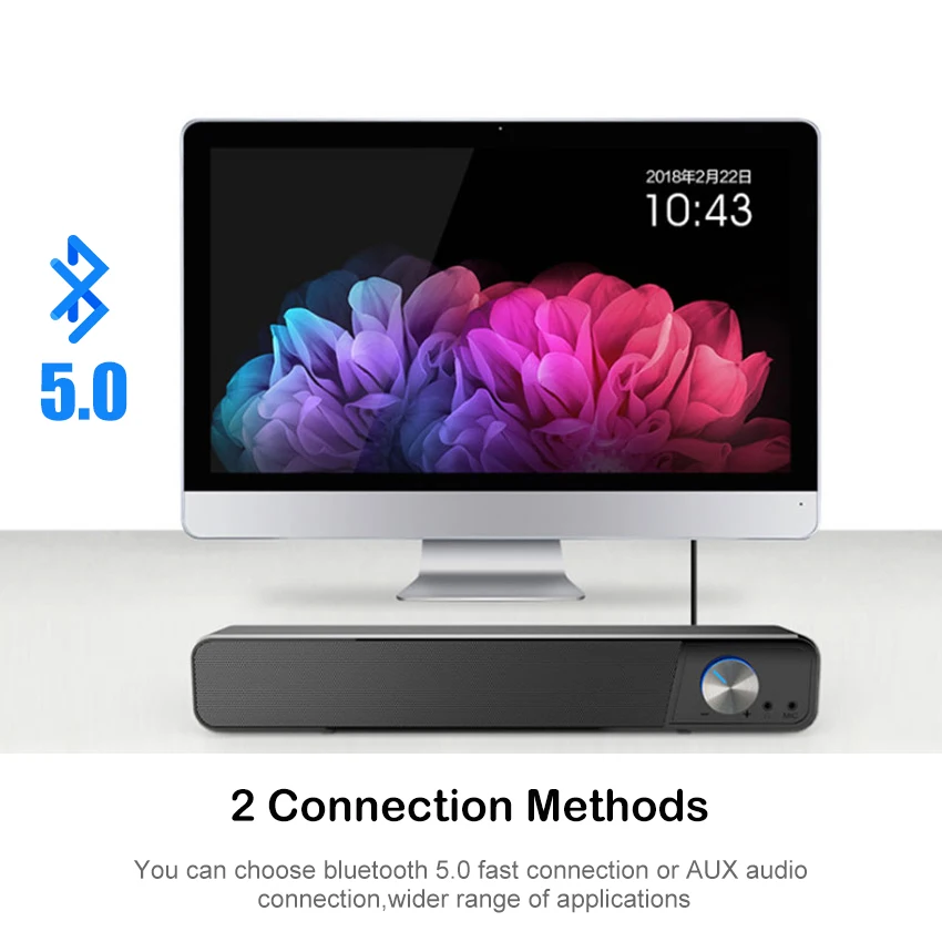 Wiresto Wireless Bluetooth Speaker Portable Bluetooth5.0 Speaker Wireless Speaker 4D Stereo Music Surround