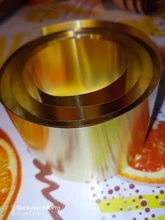 1PC0.1/0,2/0,3/0.5mmx1 0/20/30/40/50mm x 1000mm Metal de latón hoja delgada Placa de lámina gruesa