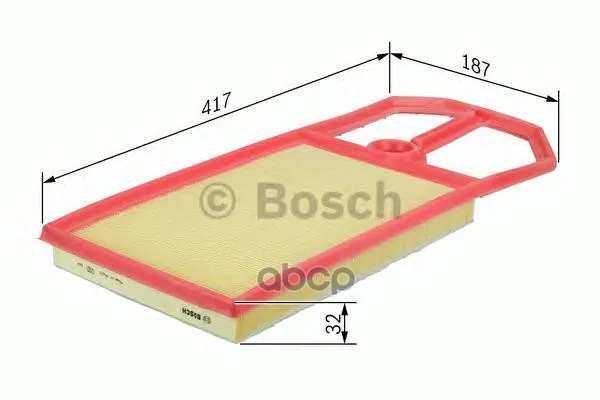 Фильтр Воздушный Vw Bora/Golf/Polo 1.4/1.6& 16v 96- / New Beetle 1.4 01- Bosch арт. 1457433716