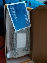 LEDEME-grifo de cocina giratorio de un solo orificio, mezclador de agua de goma de 360 grados, color blanco y negro, L4199