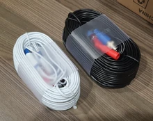 ANNKE-Cable de alimentación de vídeo BNC para CCTV, cámara AHD, DVR, sistema de seguridad, accesorios de vigilancia, 30M, 100 pies, color negro, 4 Uds. Por lote