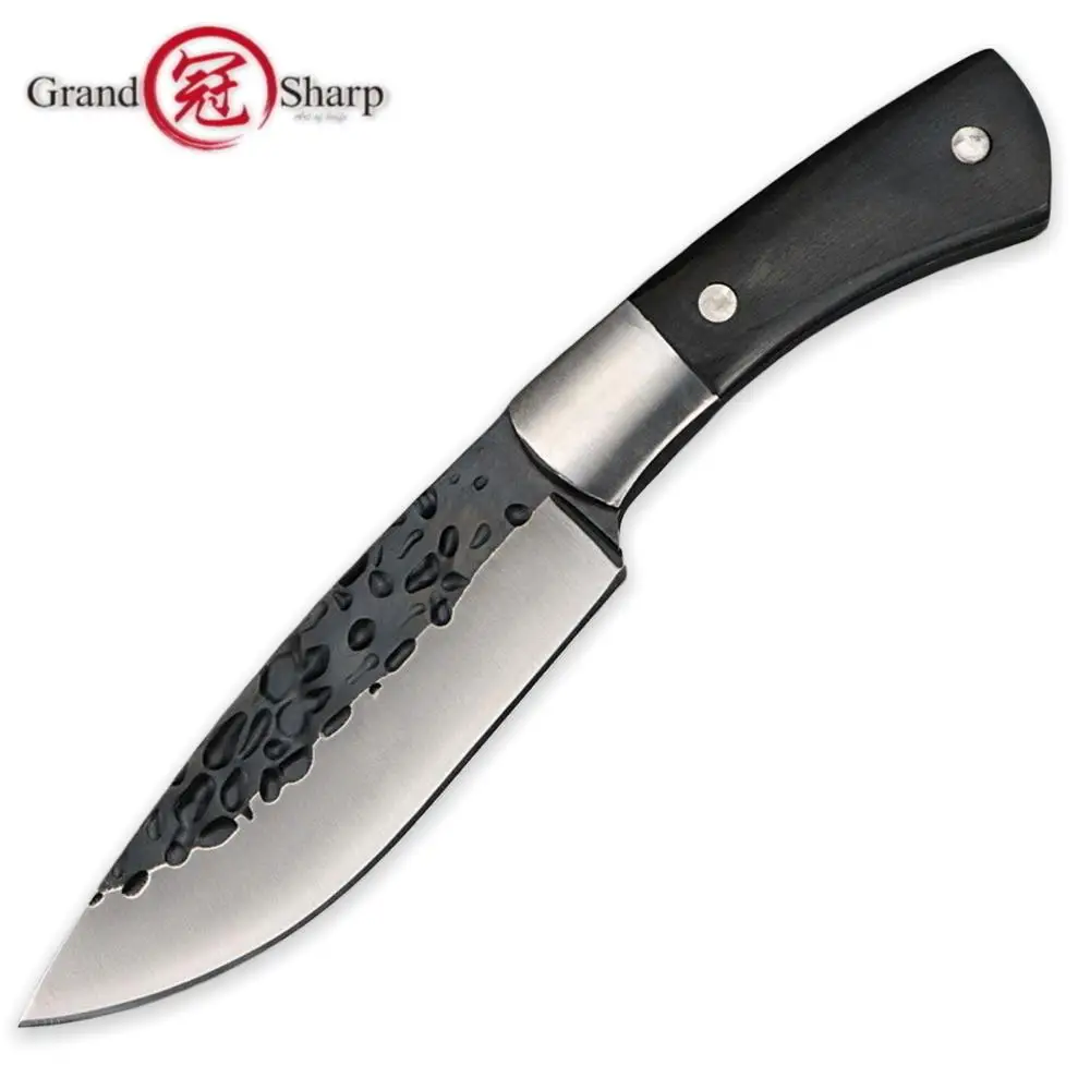 Hunting Knife Leather Scabbard Outdoor Camping Survival Tool BBQ Fishing Defense Gadgets Fixed Blade Knives Tactical Equipment |