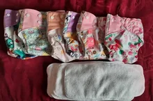 [Simfamily] 6 uds pañal + 6 uds insertar pañal de tela lavable cubierta de pañal ajustable reutilizable de tela pañales disponibles cubierta de pañal