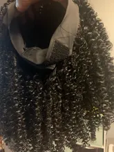 Diadema pelucas de pelo sintético rizado máquina pelucas para mujeres negras pelo rizo diario peluca diadema