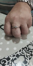 Octbyna-Anillo de plata de primera ley y circón para mujer, sortija ajustable, plata esterlina 925, Circonia cúbica, zirconia, circonita, zirconita, circón, fiesta, compromiso