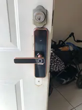 Cerradura intelige X5 impermeable Tuya biométrico de huellas dactilares de seguridad inteligente WiFi inteligente APP contraseña cerradura electrónica