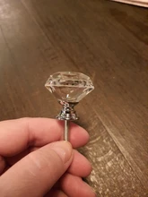 Wardrobe Handles Hardware Drawer Pull Cupboard Glass-Knobs Cabinet-Door Crystal Kitchen