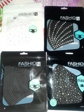 4pc brillo ostentoso diamantes cara MaskReusable boca lentejuela brillante Anti Haze a prueba de polvo máscara de protección máscara mascarillas