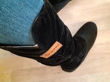 Botas de media pantorrilla con punta redonda para mujer, zapatos planos elegantes, botas de nieve, temporada otoño, TR854991