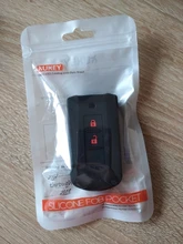 De silicona remoto caso clave Fob de la piel de la cubierta de la manga de la chaqueta para Mitsubishi L200 ASX Outlander Eclipse Cruz Pajero Sport Lancer