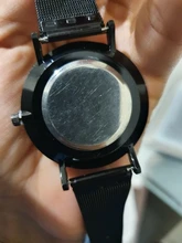 Reloj minimalista de cuarzo para hombre, cronógrafo ultradelgado, sencillo, de negocios, con correa de malla de acero inoxidable, Masculino