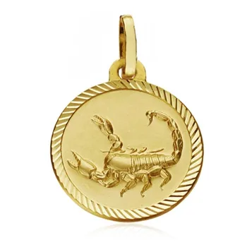 

Medal 18k gold horoscope Scorpio 16mm. Zodiac sign [AA7411GR] -Customizable-RECORDING INCLUDED IN THE PRICE