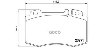 

Brake disc pads front. Mercedes-Benz M-Class (W163) 02/98-06/05 / Mercedes-Benz S-Class Brembo art. p50041