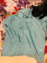 Blusa de manga corta S-8XL para verano, Camisa lisa con botones para mujer, corte ajustado, talla grande